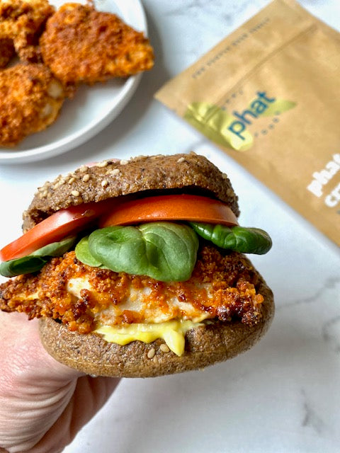 Keto, Low-Carb, Gluten Free Spicy Chicken Sandwich