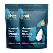 Almond Flour Crackers - Cracked Pepper