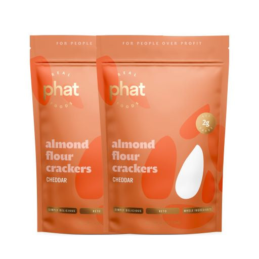 Cheddar Almond Flour Crackers - Two Pack
