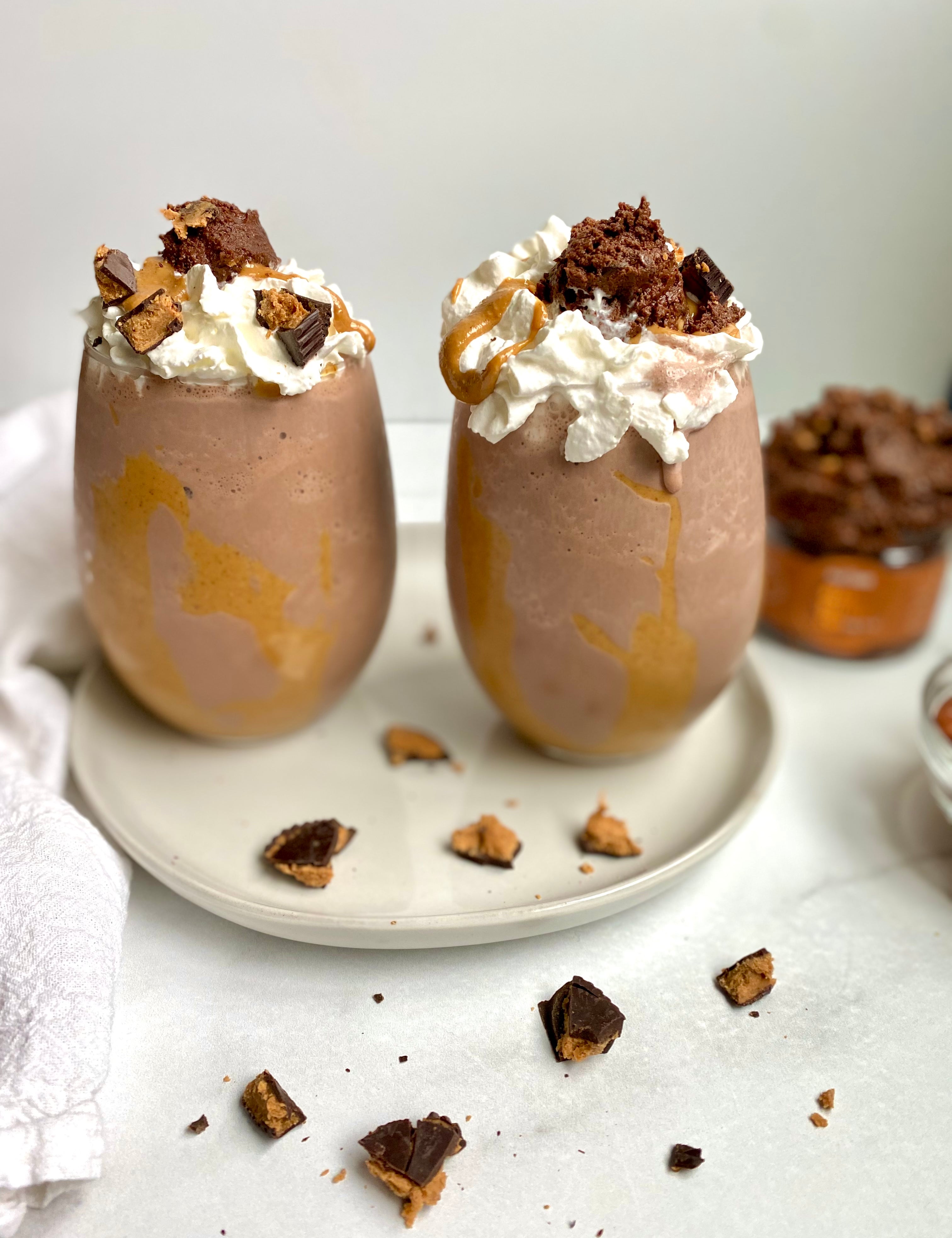 Keto Peanut Butter Cup Cookie Dough Milkshake Recipe
