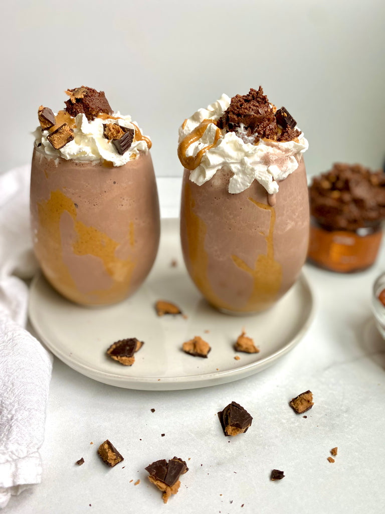 Keto Peanut Butter Cup Cookie Dough Milkshake Recipe