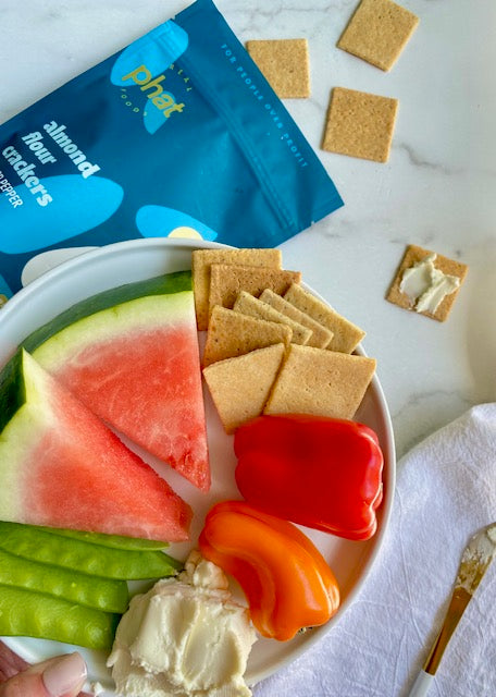 Healthy snack plate