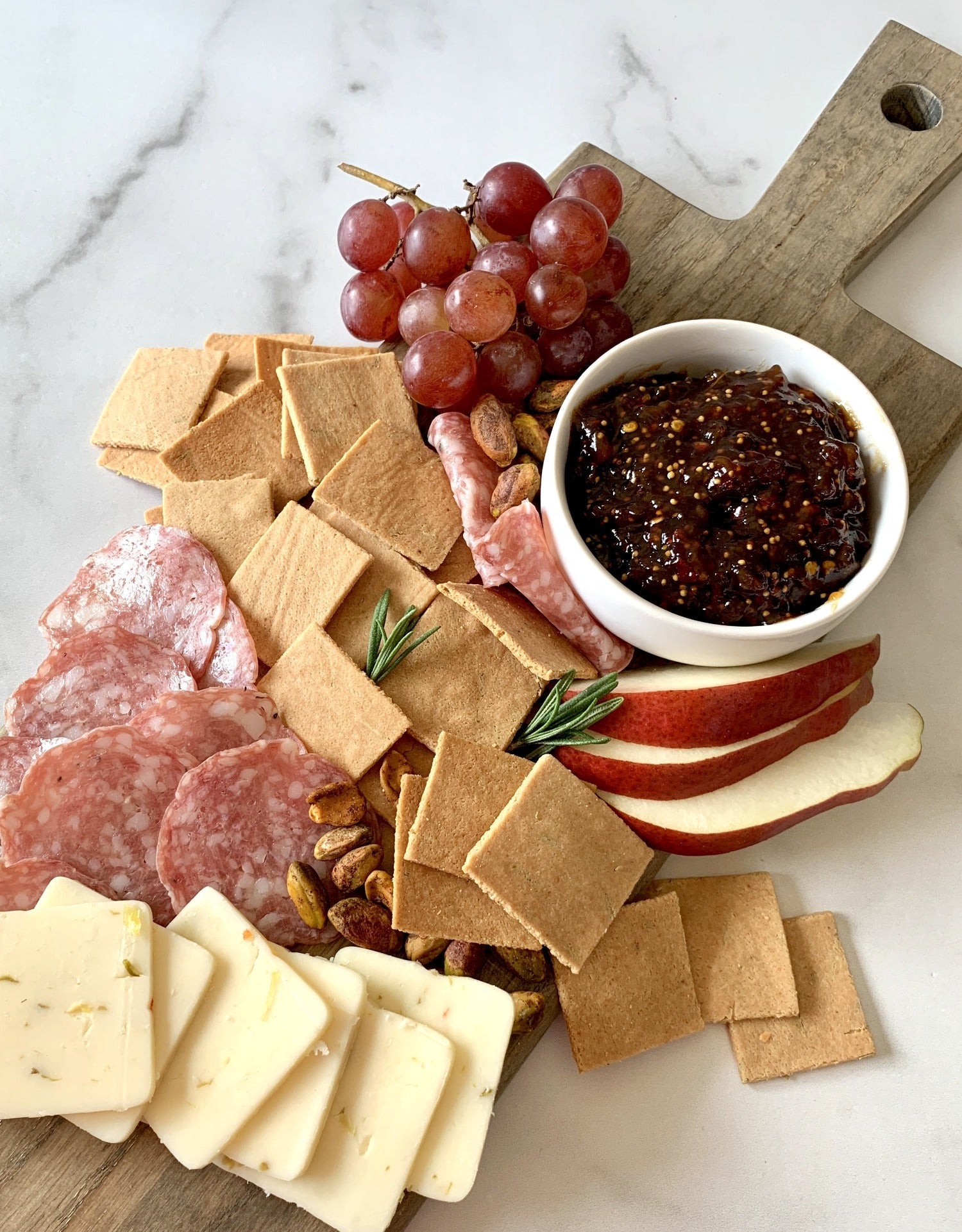 Almond Flour Crackers Rosemary