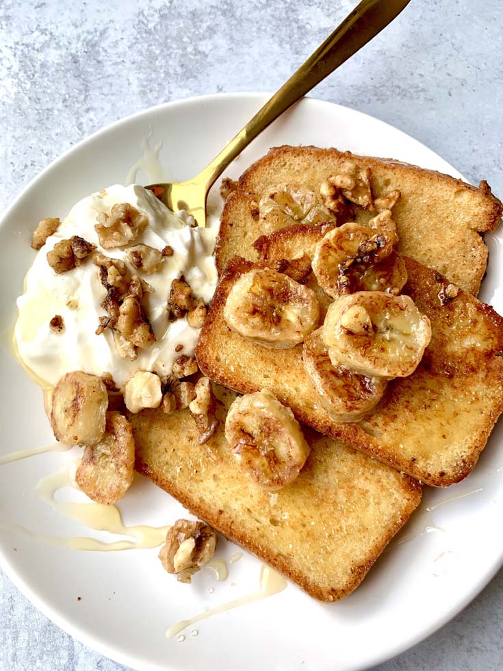 Grain-Free Bread - Banana and Walnut Breakfast - Keto French Toast