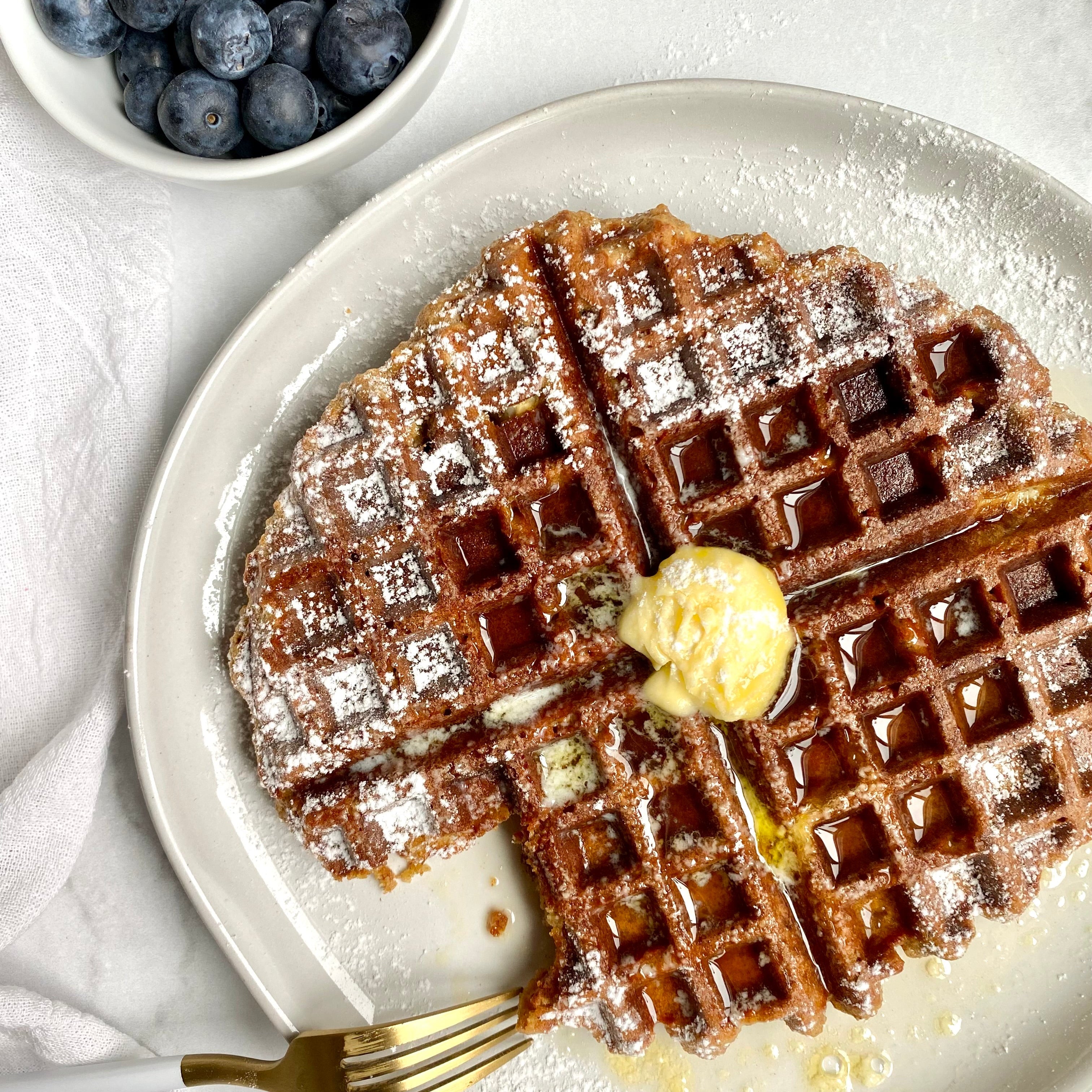 Sweet Cinnamon Crunch Phat Crumbs as Waffles