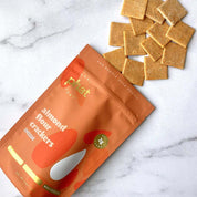 Cheddar Almond Flour Crackers - Open Bag